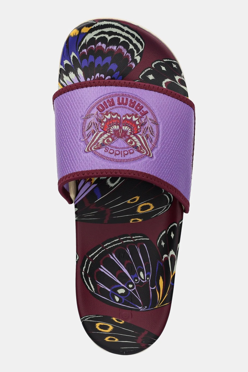 Παντόφλες adidas χρώμα: μπορντό, JQ1250 φωτογραφία