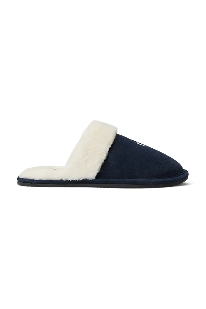 Levně Semišové papuče Polo Ralph Lauren Kelcie tmavomodrá barva, 842P03595002