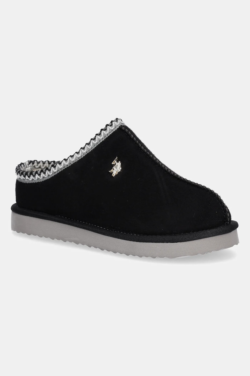 Levně Pantofle U.S. Polo Assn. VERENY001 černá barva, VERENY001W/EH1
