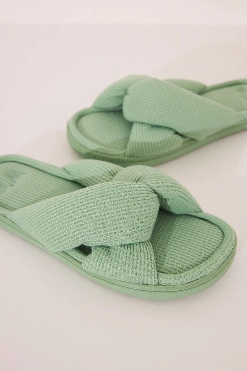 Тапки womensecret DAILY SECRET GARDEN цвет зелёный 4992511