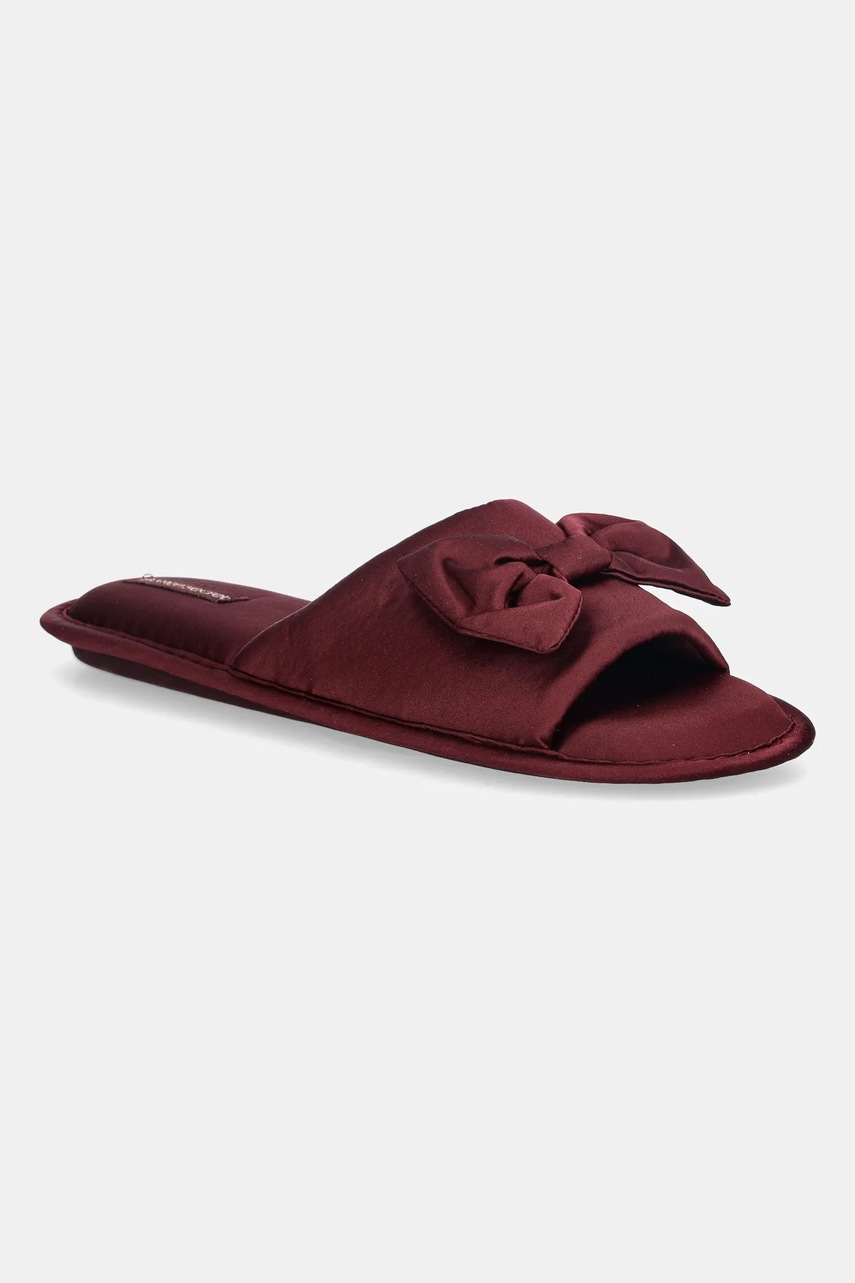 women\'secret papuci de casă SENSE GALLERY culoarea bordo, 4992513