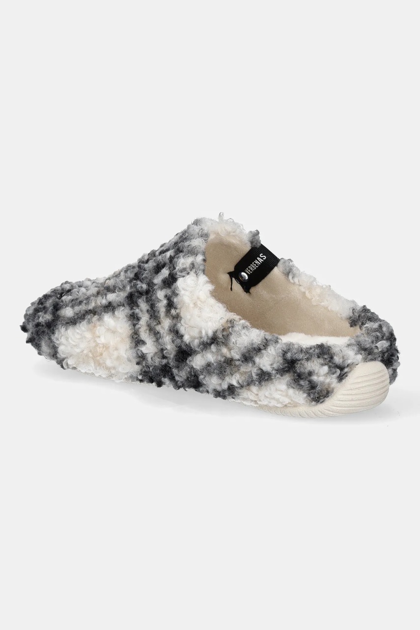 Παντόφλες Verbenas YORK PLAID BORREGO χρώμα: μπεζ, 5860500040 φωτογραφία