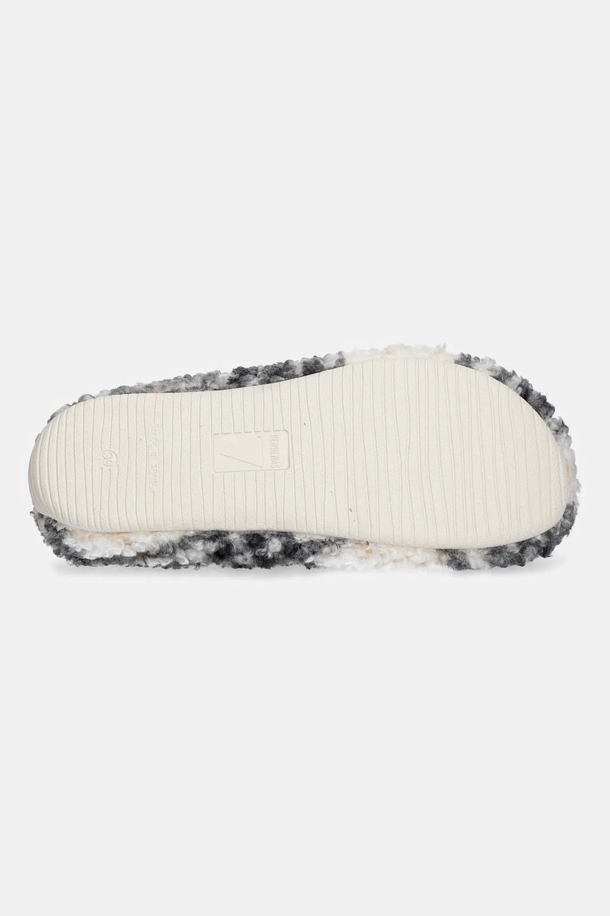 Παντόφλες Verbenas YORK PLAID BORREGO χρώμα: μπεζ, 5860500040 φωτογραφία