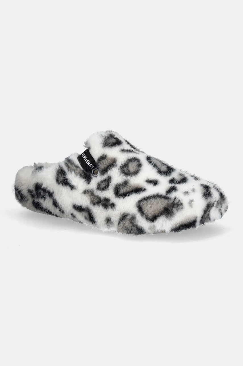 Verbenas papuci de casa YORK FUR LEO culoarea alb, 5860500951