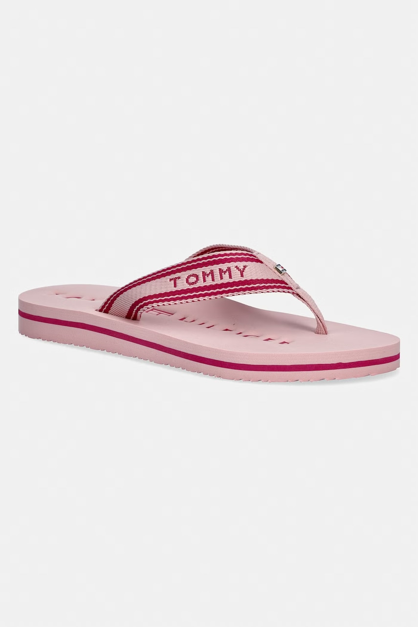 Tommy Hilfiger șlapi de damă TH WEBBING SUMMER SANDAL