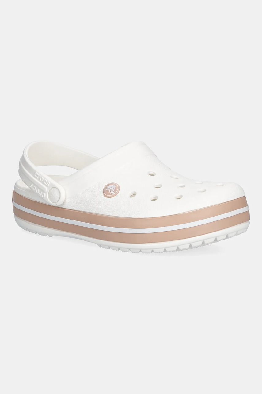 Crocs papuci Crocband culoarea alb, 11016
