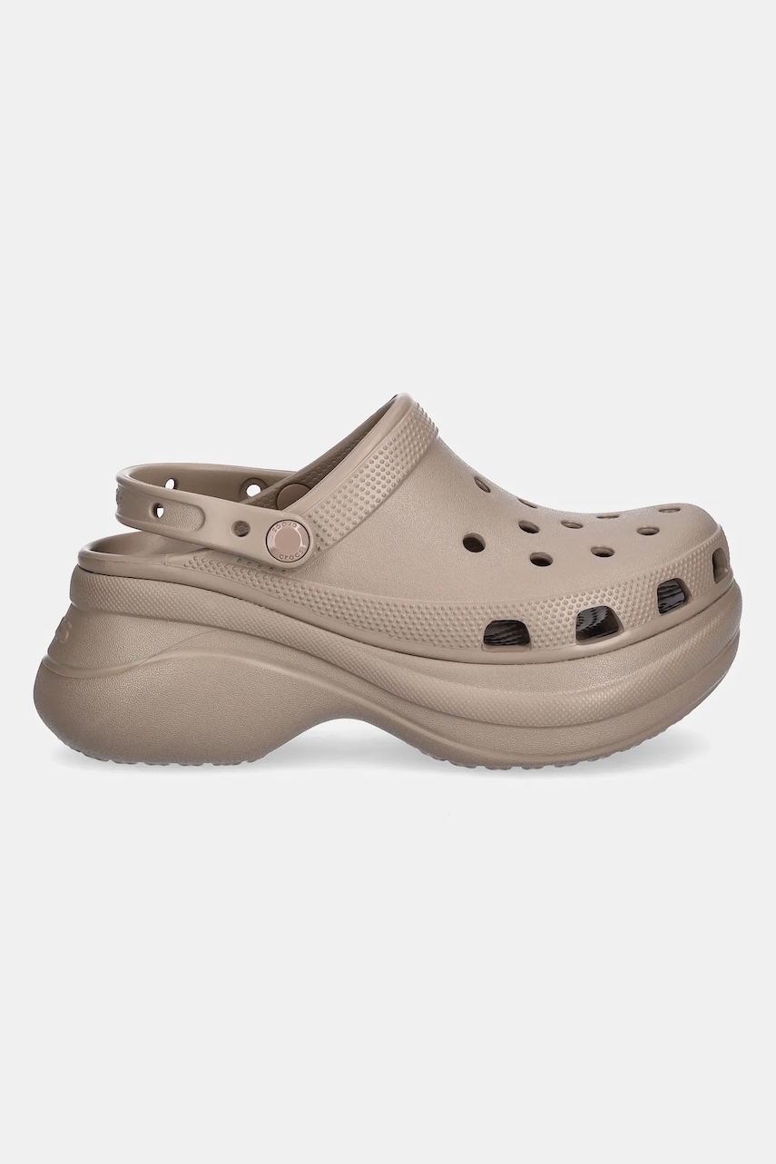 Шлепанцы Crocs Classic Bae Clog цвет бежевый на платформе 206302 Шлепанцы Crocs Classic Bae Clog цвет бежевый на платформе 206302