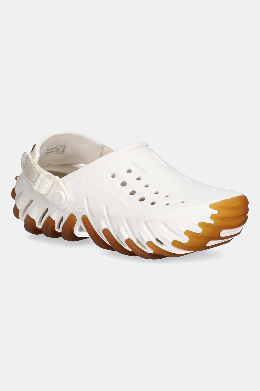 Crocs papuci Echo Gum Ro Clog culoarea bej, 211675