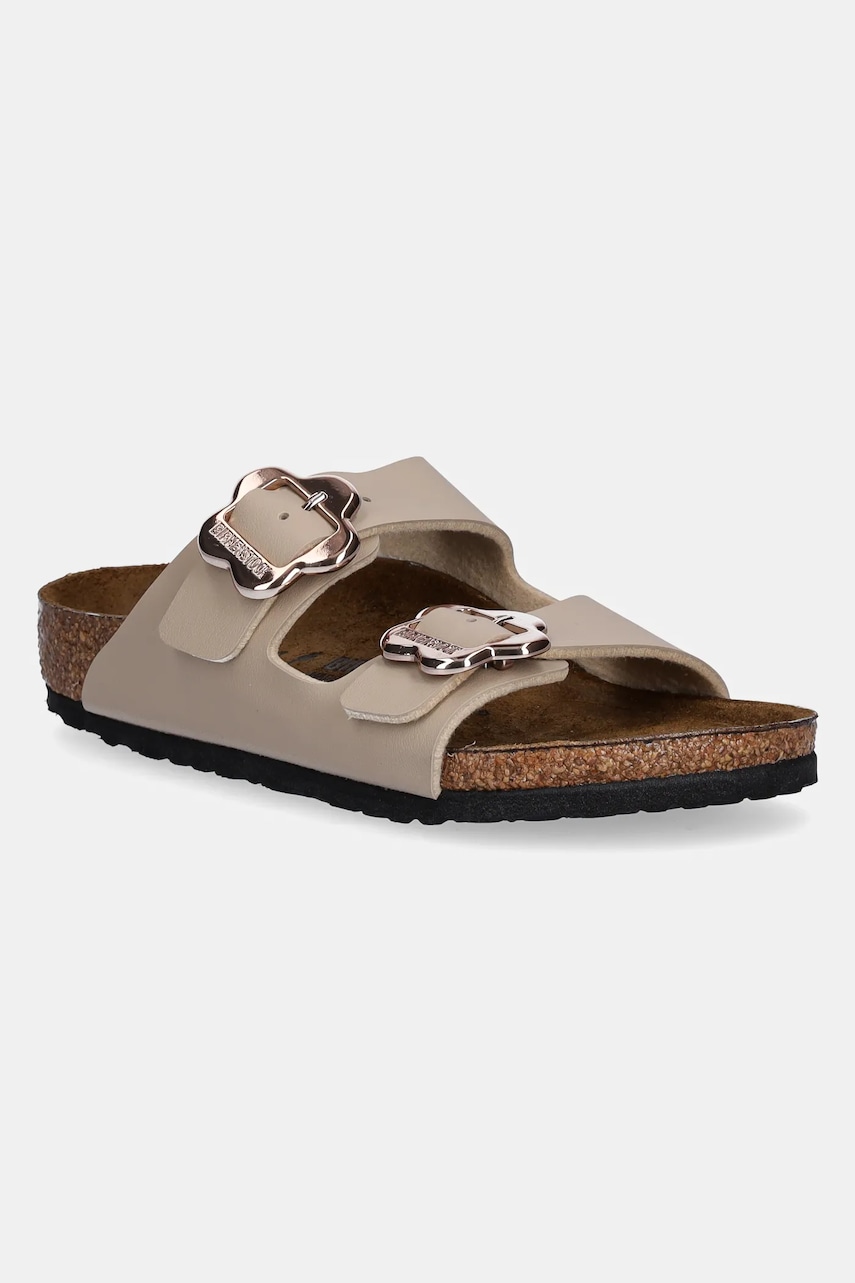 Birkenstock slapi copii Arizona culoarea bej, 1030419