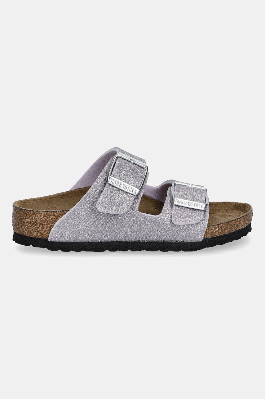 Детские шлепанцы Birkenstock Arizona цвет фиолетовый 1030460 Детские шлепанцы Birkenstock Arizona цвет фиолетовый 1030460
