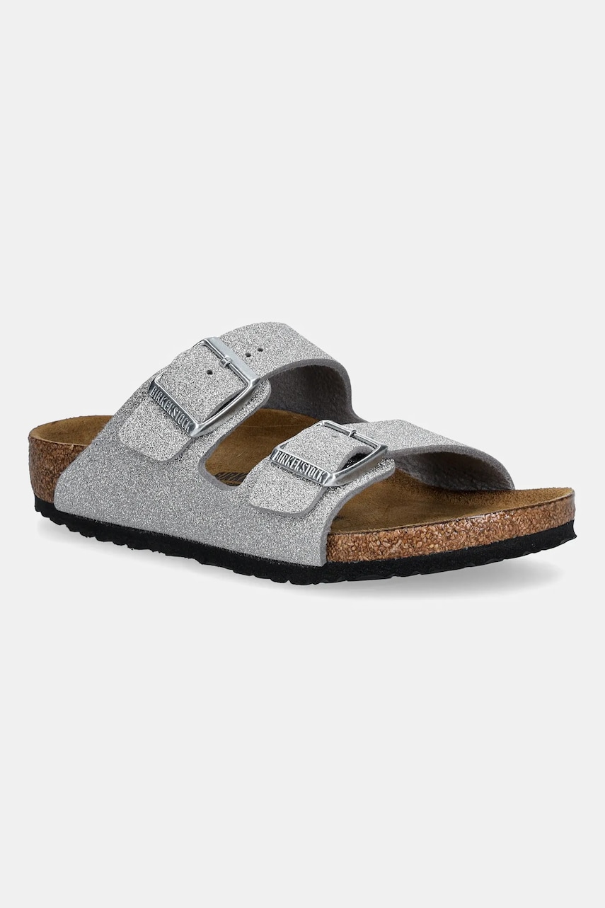 Birkenstock șlapi copii Arizona culoarea argintiu, 1030477
