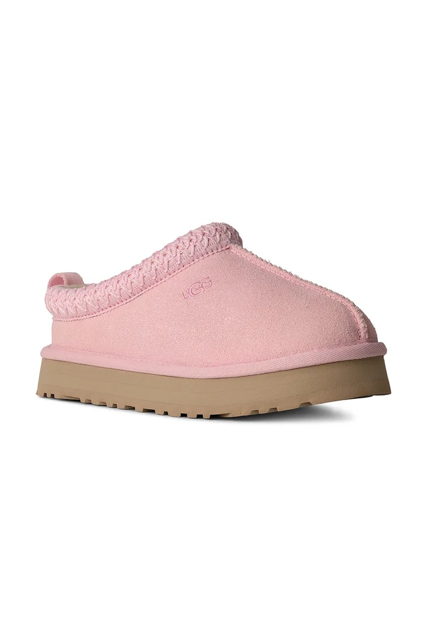 Замшевые тапочки UGG TAZZ DAZZLE цвет розовый 1174130K Замшевые тапочки UGG TAZZ DAZZLE цвет розовый 1174130K
