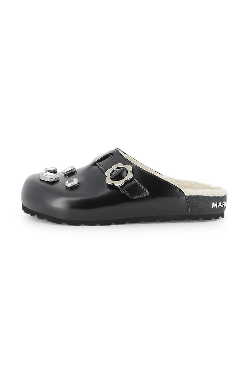 Детские шлепанцы Marc Jacobs цвет чёрный W60670 Детские шлепанцы Marc Jacobs цвет чёрный W60670