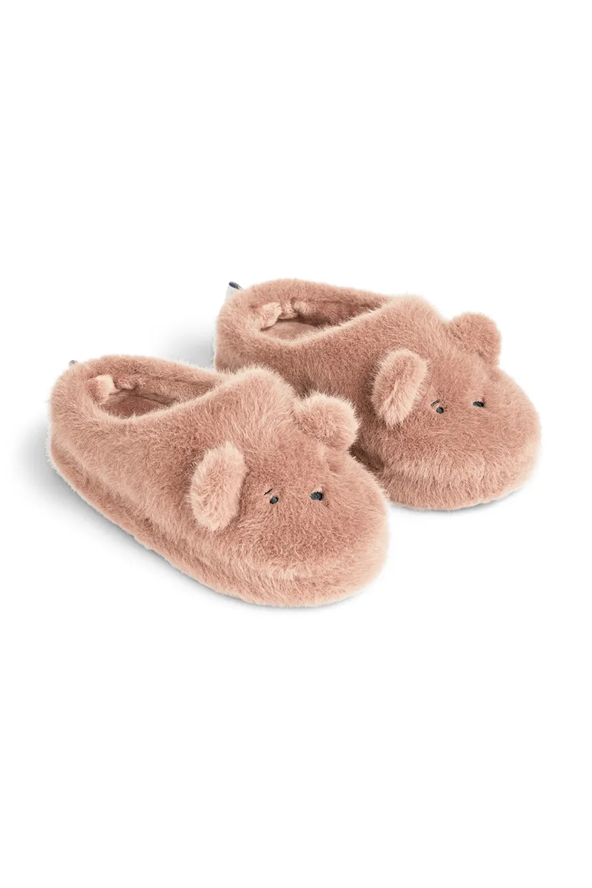 Liewood papuci copii Aviaja Bear Slippers culoarea roz, LW19587