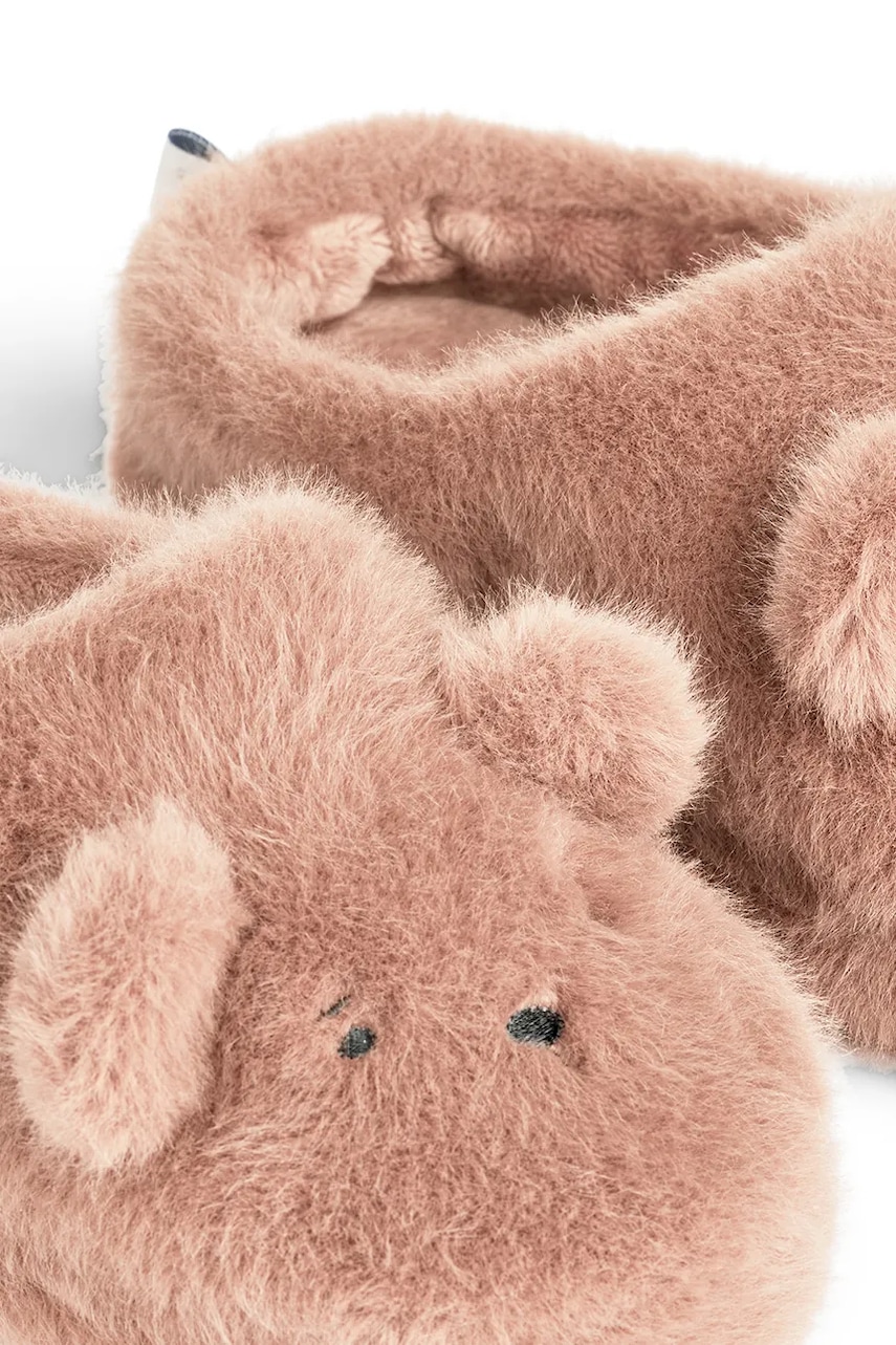 Детские тапки Liewood Aviaja Bear Slippers цвет розовый LW19587