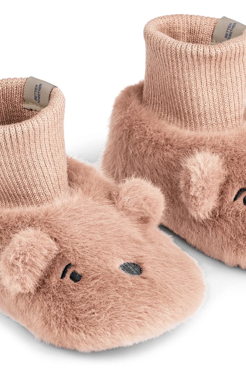 Детские тапки Liewood Beth Bear Plush Slipper цвет розовый LW20063 Детские тапки Liewood Beth Bear Plush Slipper цвет розовый LW20063