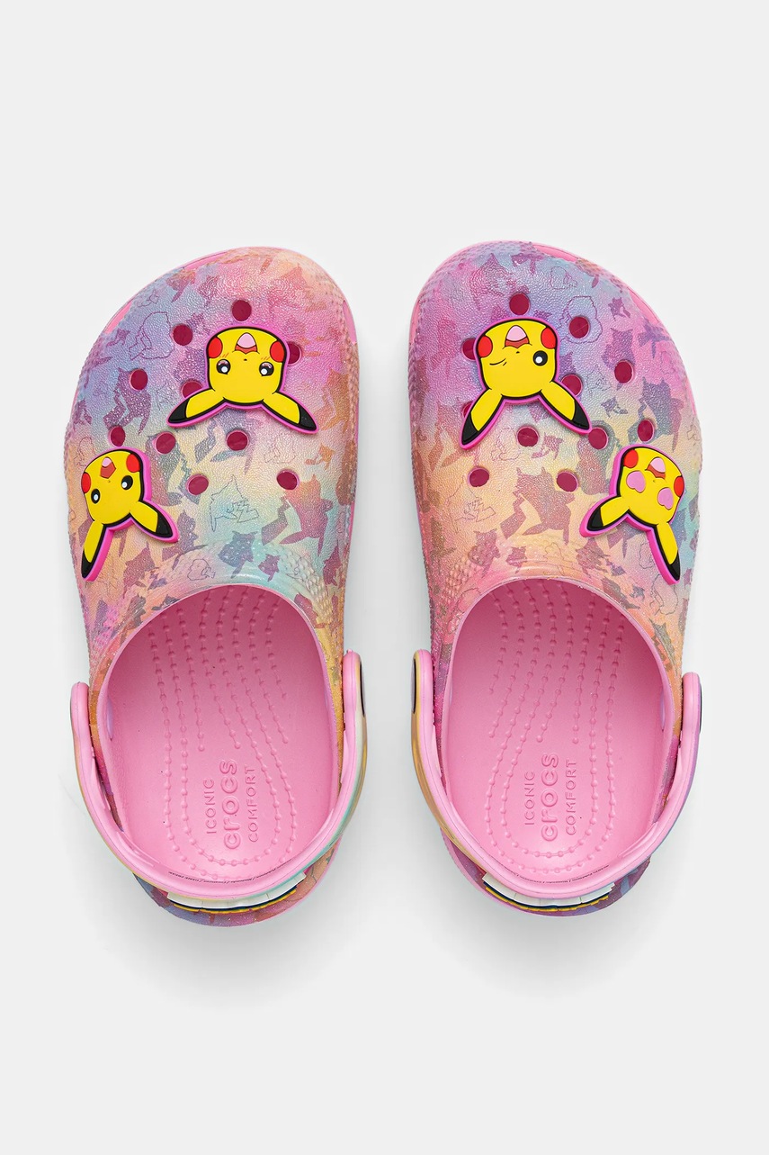 Детские шлепанцы Crocs CROCS CLASSIC PIKACHU PINK CLOG цвет розовый 211229
