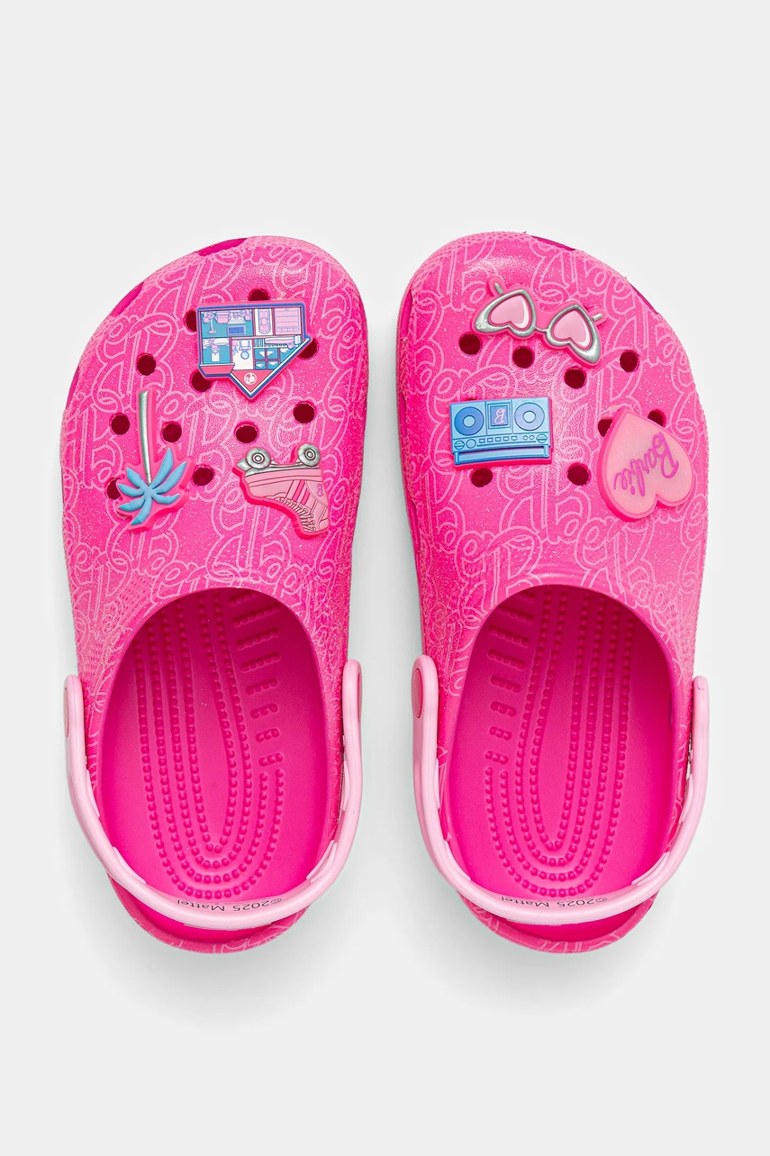 Детские шлепанцы Crocs CROCS CLASSIC MATTEL PINK BARBIE CLOG цвет розовый 211406