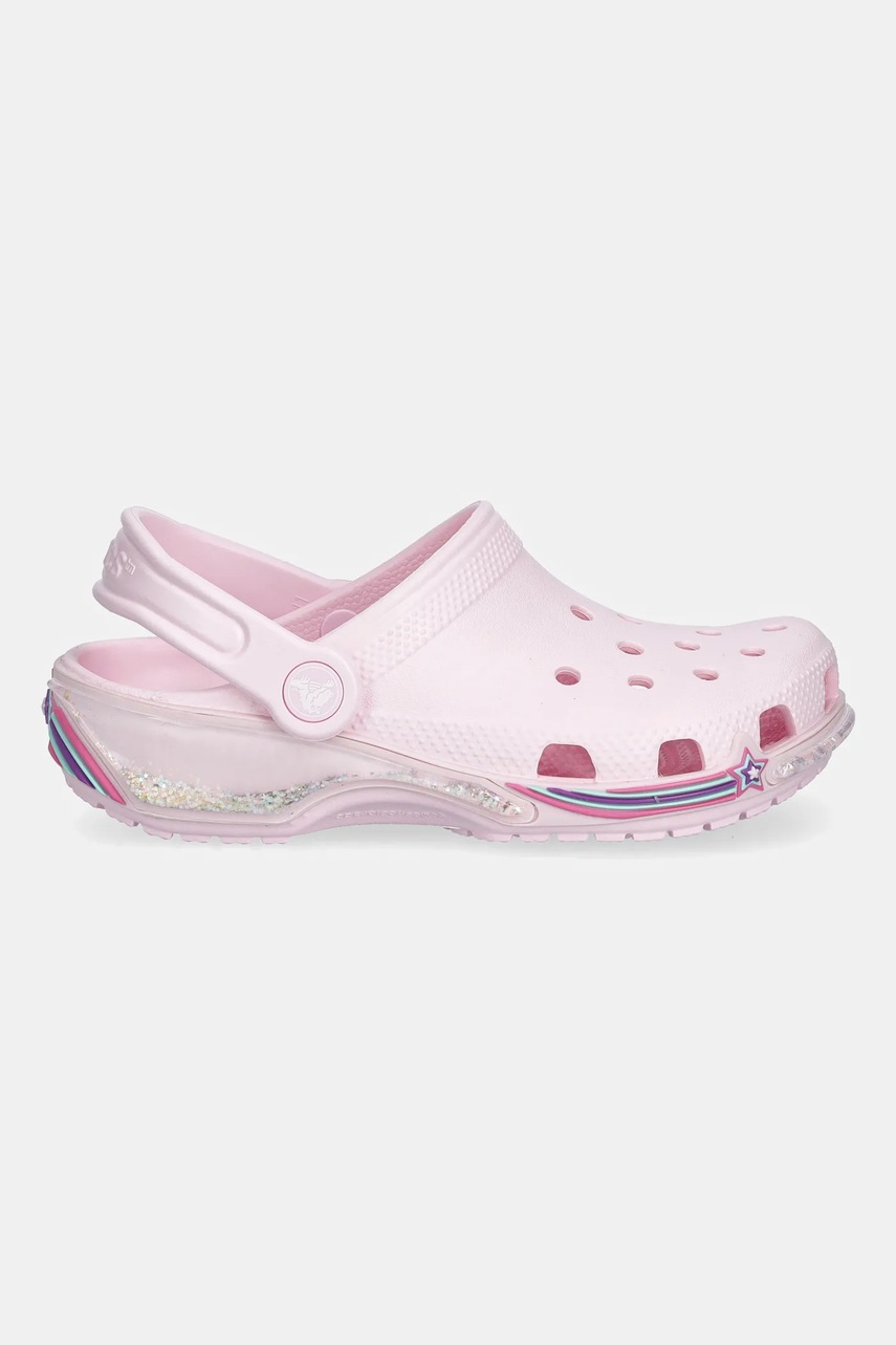 Детские шлепанцы Crocs CROCS CLASSIC STAR SPARKLE SHAKER CLOG цвет розовый 211609
