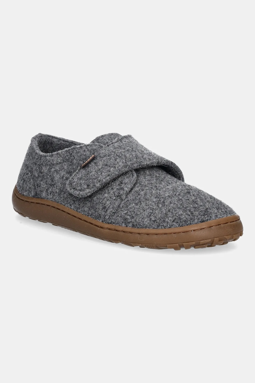 Froddo papuci copii BAREFOOT WOOLY culoarea gri, G1700420