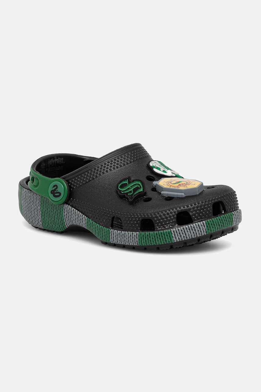 Crocs papuci copii CROCS CLASSIC SLYTHERIN CLOG culoarea negru, 210542