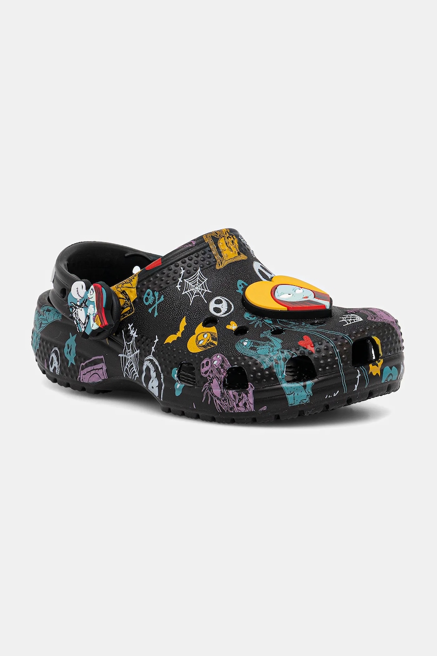 Crocs papuci copii CROCS CLASSIC NIGHTMARE MULTI CLOG culoarea negru, 211421