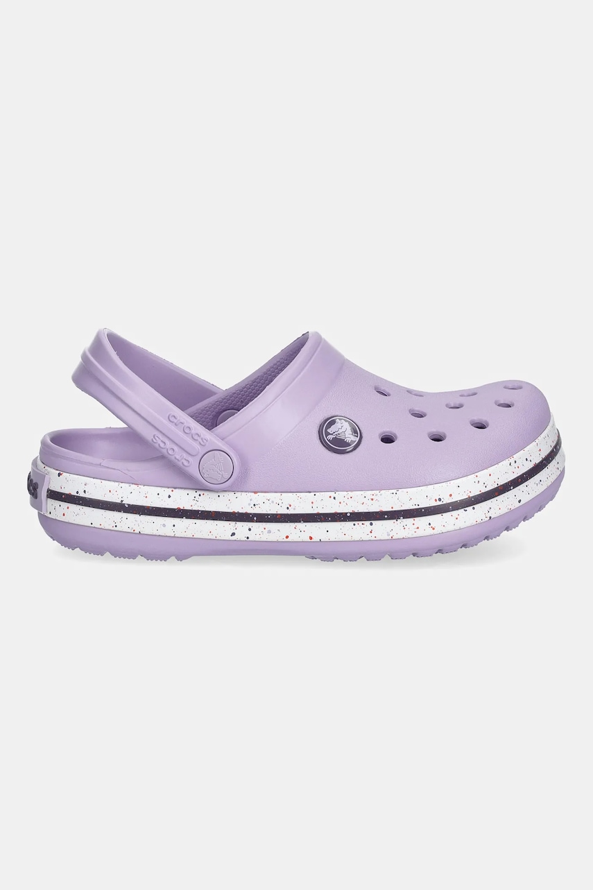 Детские шлепанцы Crocs CROCS CROCBAND SPECKLED BAND CLOG цвет фиолетовый 211645 в Житомире Детские шлепанцы Crocs CROCS CROCBAND SPECKLED BAND CLOG цвет фиолетовый 211645 в Житомире
