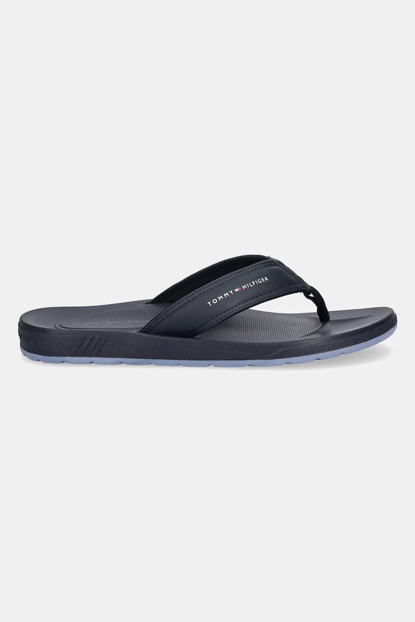 Вьетнамки Tommy Hilfiger MOLDED COMFORT TH BEACH SANDAL цвет синий FM0FM05508 Вьетнамки Tommy Hilfiger MOLDED COMFORT TH BEACH SANDAL цвет синий FM0FM05508