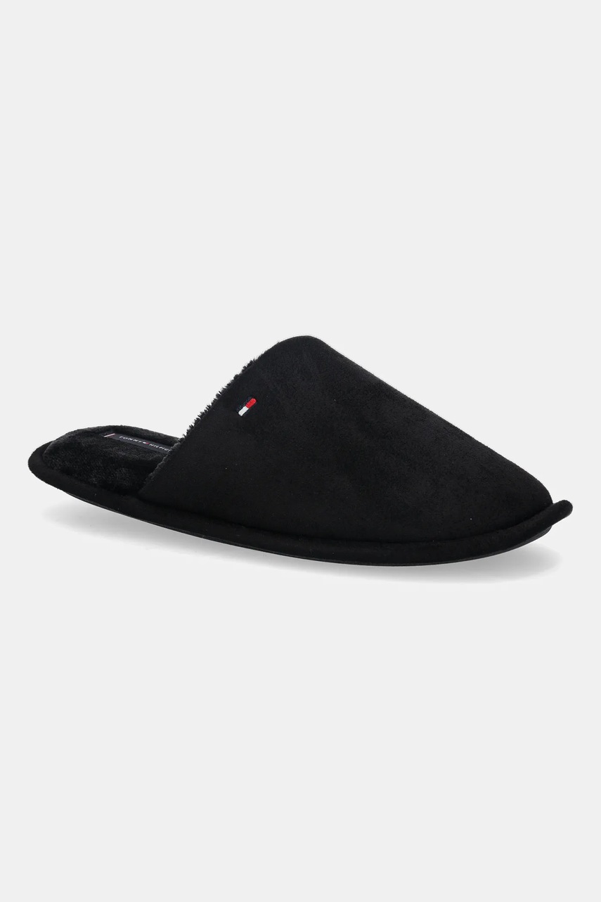 Levně Pantofle Tommy Hilfiger CORE FLAG HOUSE SHOE černá barva, FM0FM05565