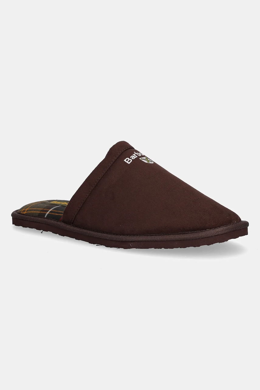 Barbour papuci de casă Everitt culoarea maro, MSL0025BR51