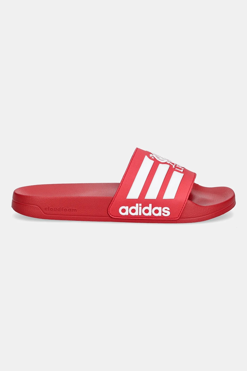 Шлепанцы adidas Adilette Shower Liverpool цвет красный JS4965 Шлепанцы adidas Adilette Shower Liverpool цвет красный JS4965