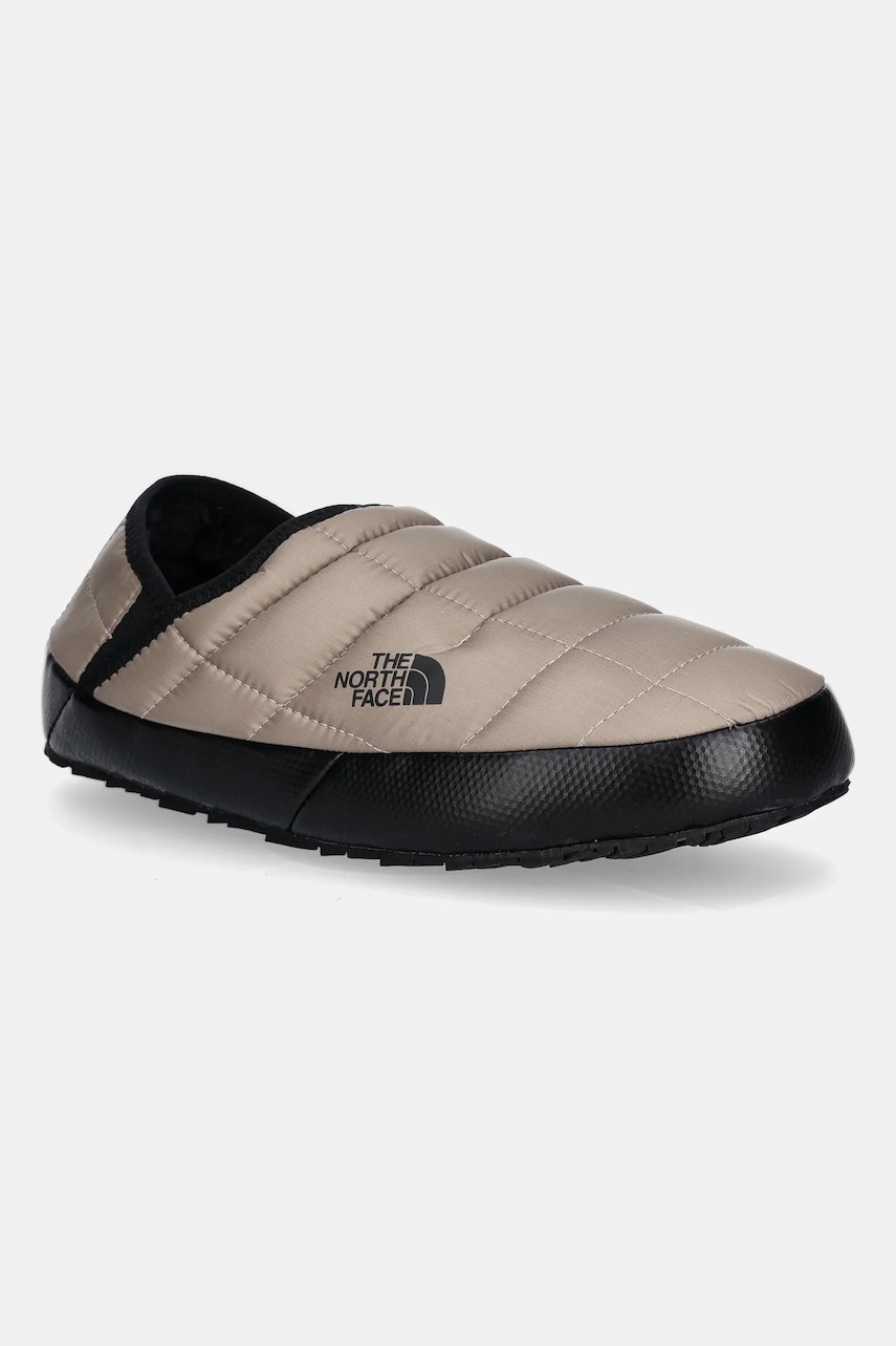 The North Face papuci de casă Thermoball Traction Mule V culoarea bej, NF0A3UZNDHO1