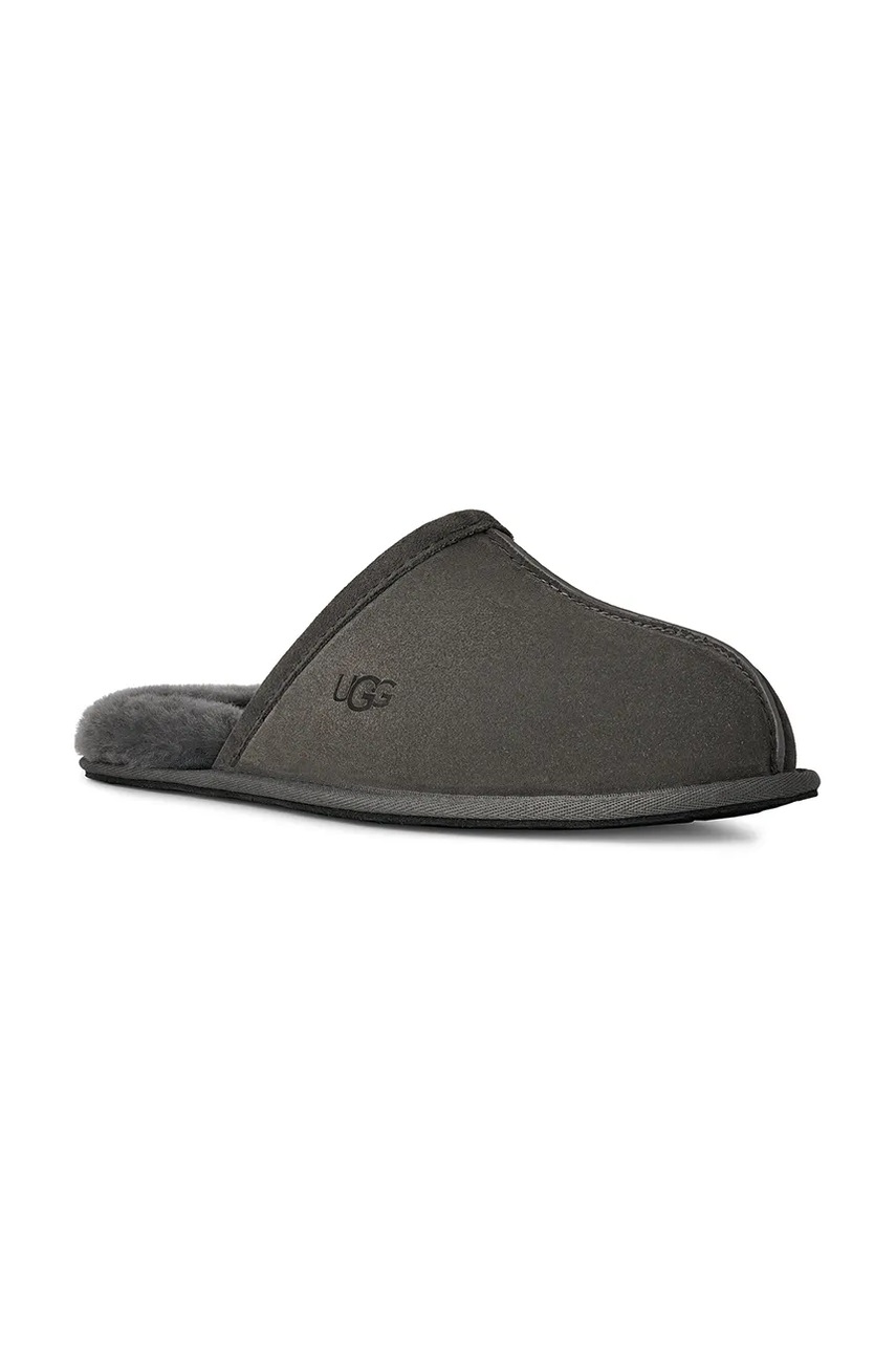 Замшевые тапочки UGG Scuff цвет серый 1101111.MLF