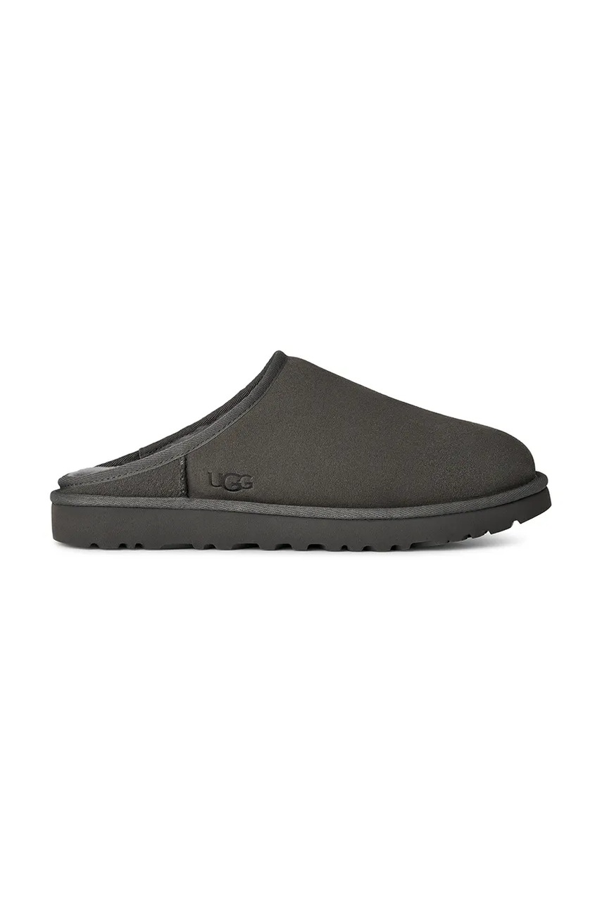 Levně Semišové papuče UGG Classic Slip-On zelená barva, 1129290.MLF