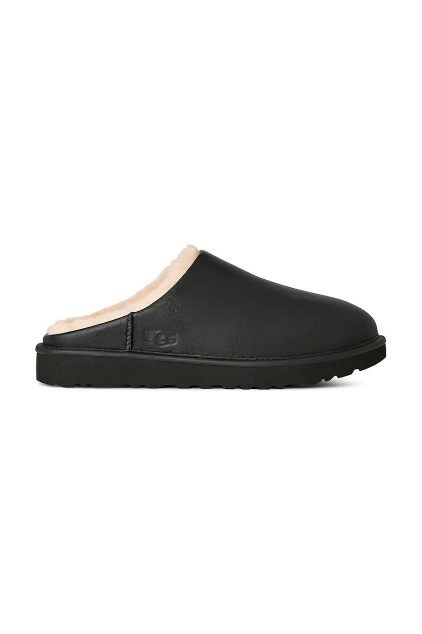 Δερμάτινες παντόφλες UGG Classic Slip-On Noir