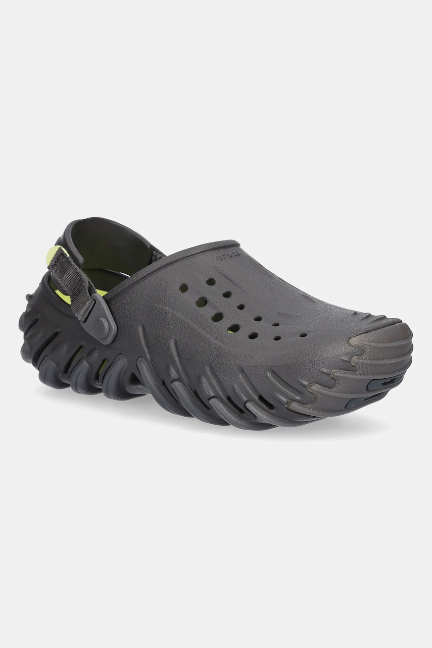 Crocs papuci Echo Icey Ro Clog culoarea gri, 211458