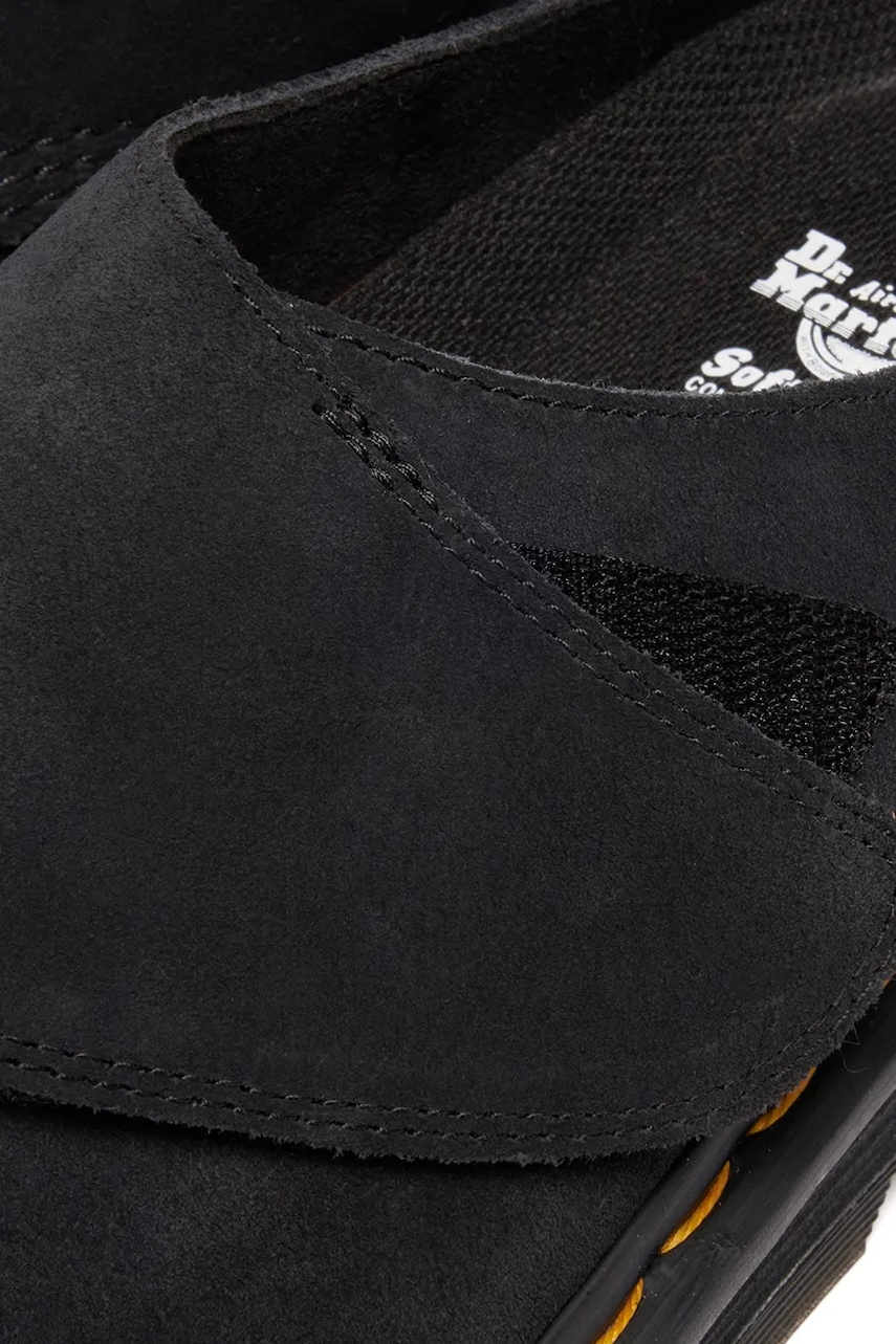 Semišové šľapky Dr. Martens ZebZag AnyWair Mule