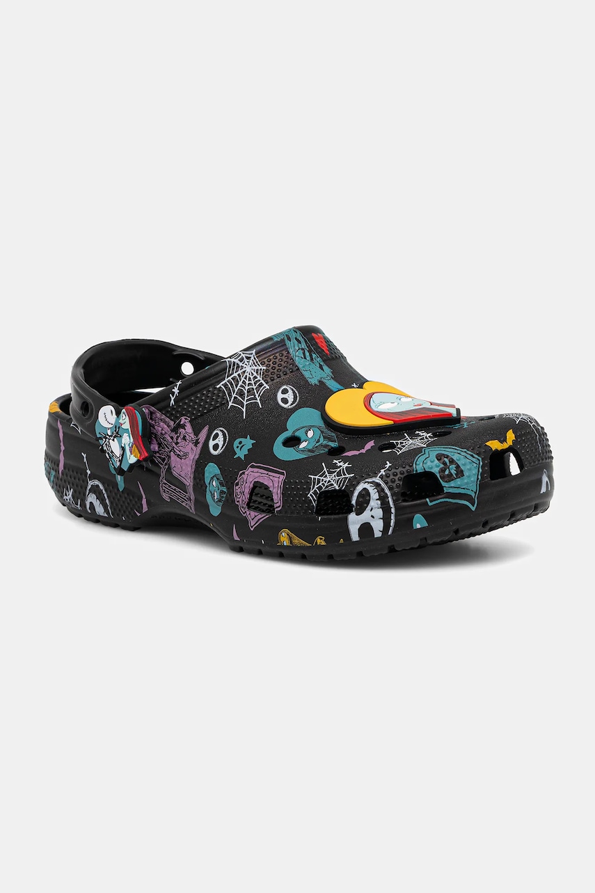 Crocs papuci Classic Nightmare Multi Clog culoarea negru, 211419