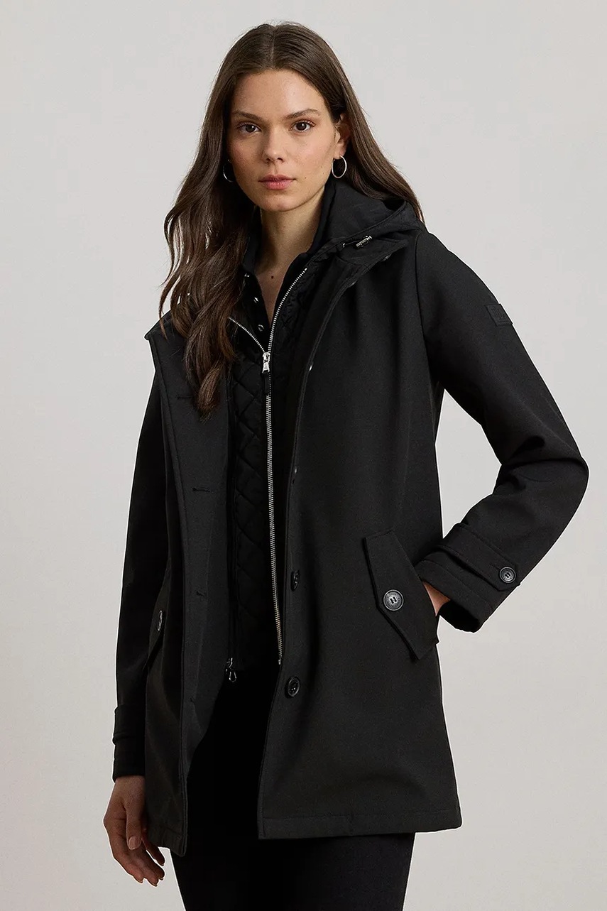 Levně Kabát Lauren Ralph Lauren černá barva, 297979515
