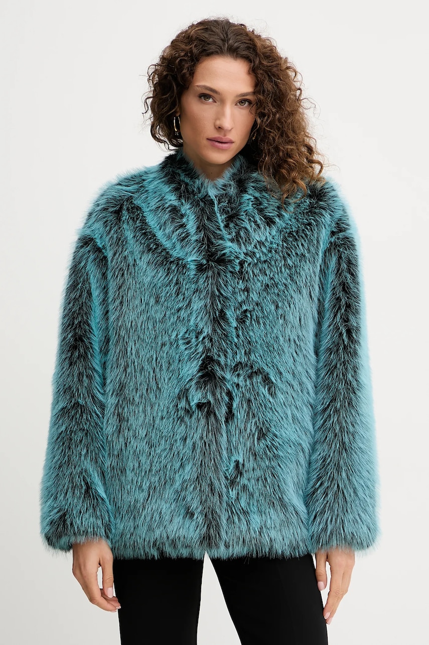 Kabát Patrizia Pepe zelená barva, 8O0197 E072