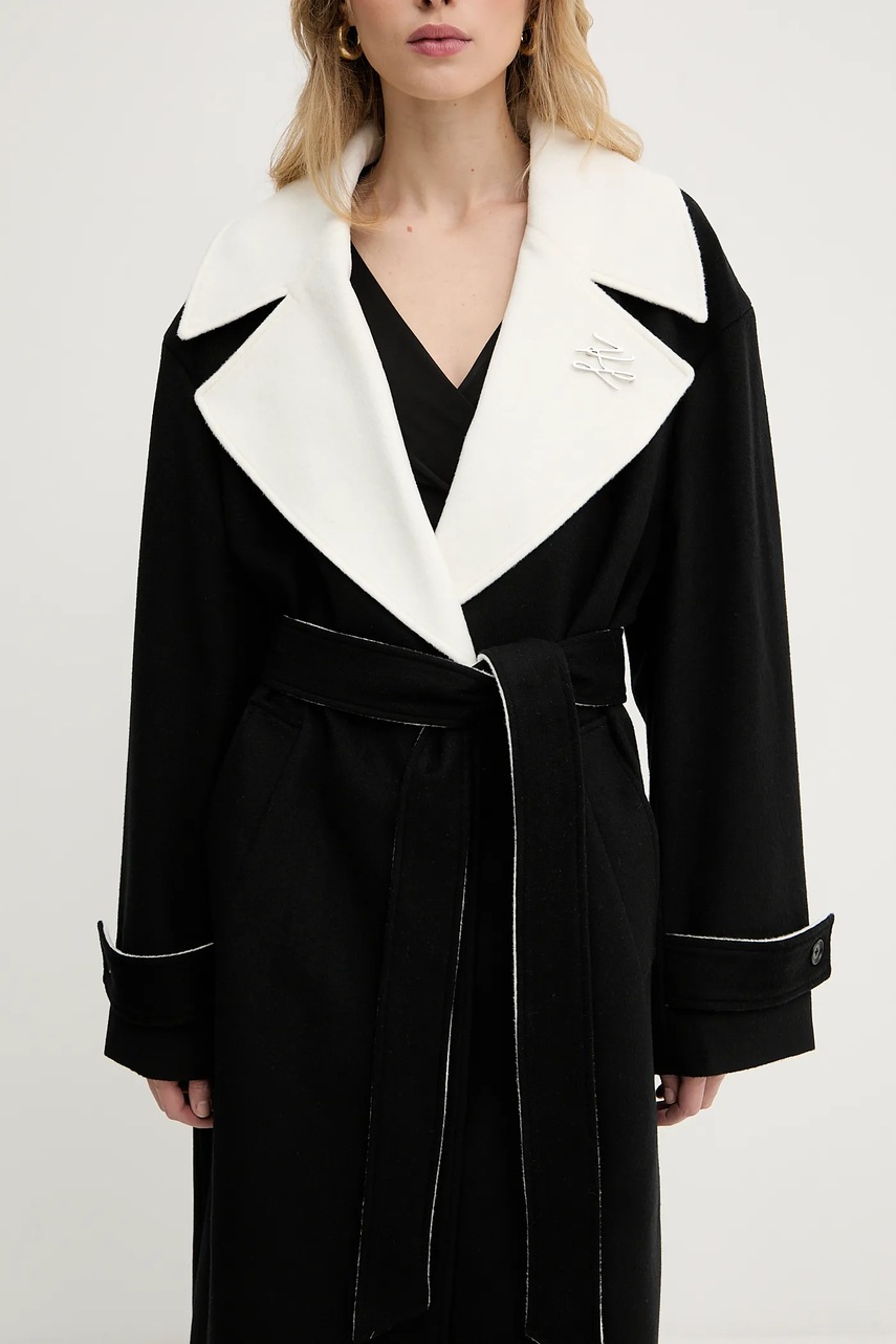 Vlněný kabát Karl Lagerfeld (obrázek 6)