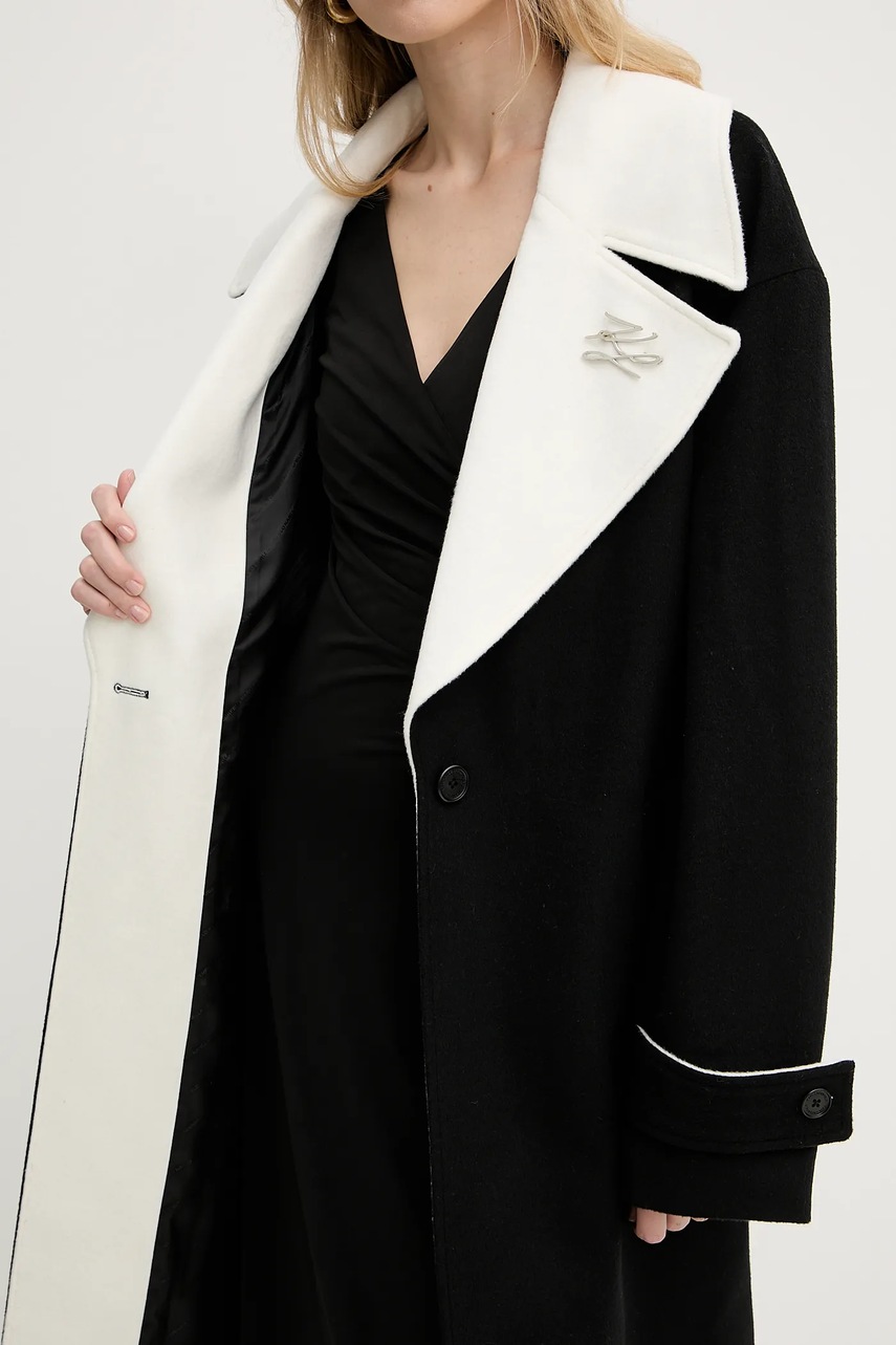 Vlněný kabát Karl Lagerfeld (obrázek 9)