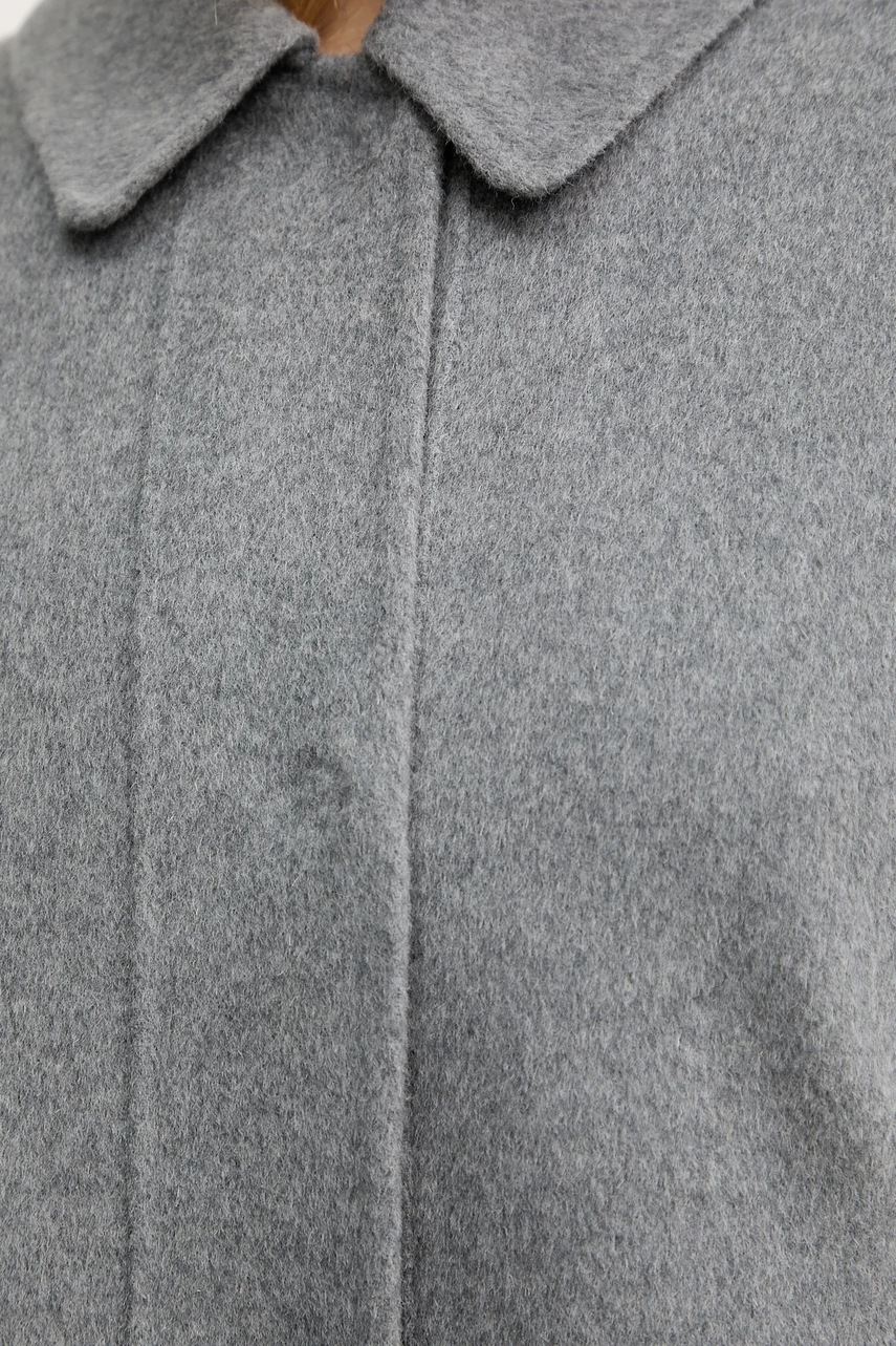 Μάλλινο παλτό BOSS χρώμα: γκρι, 50543170 φωτογραφία