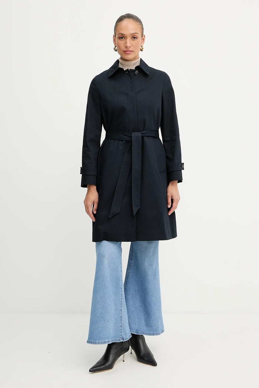 Пальто BOSS цвет синий переходное 50543189