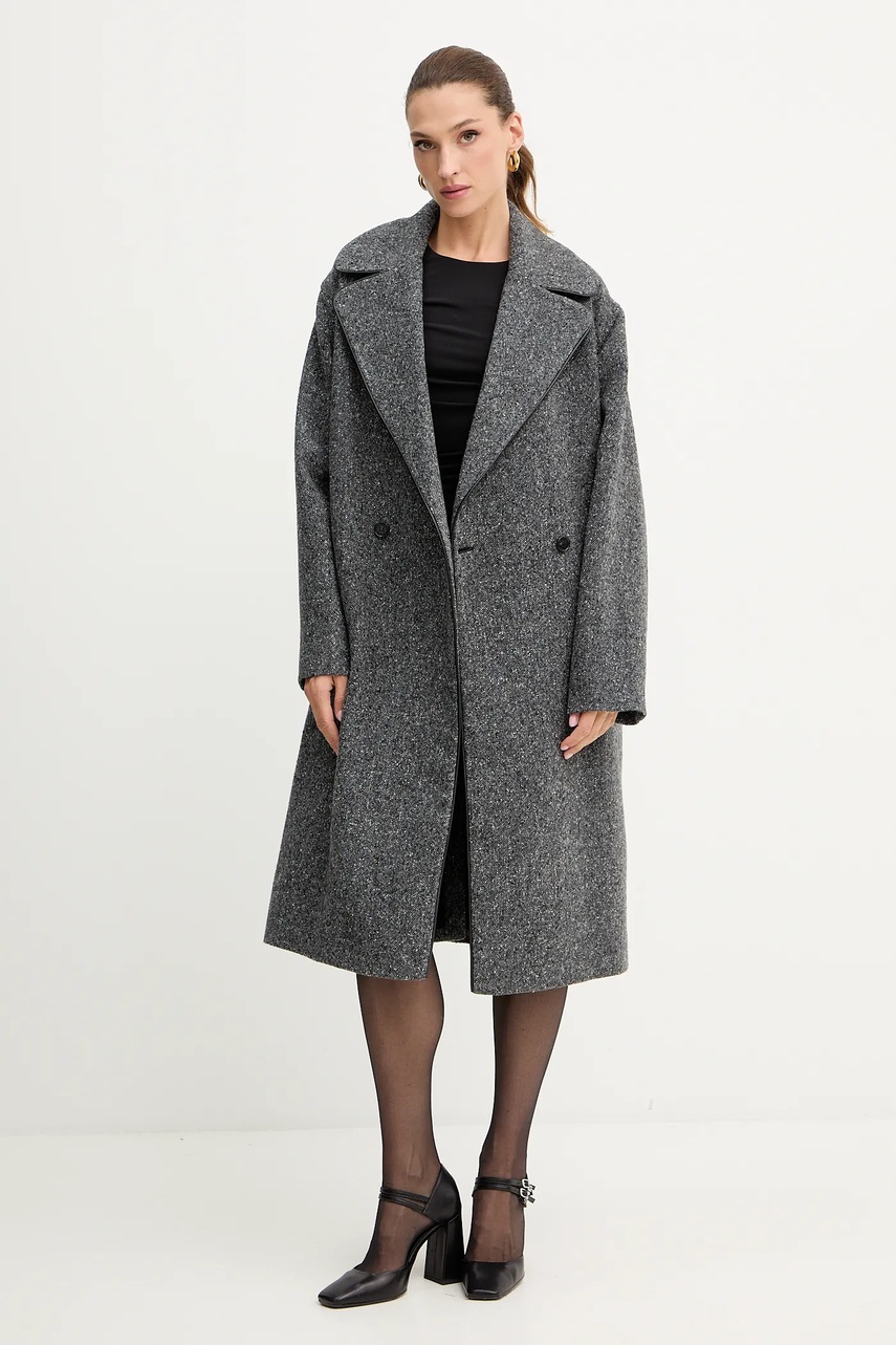 Пальто с добавлением шерсти Iceberg цвет серый  N011 3083