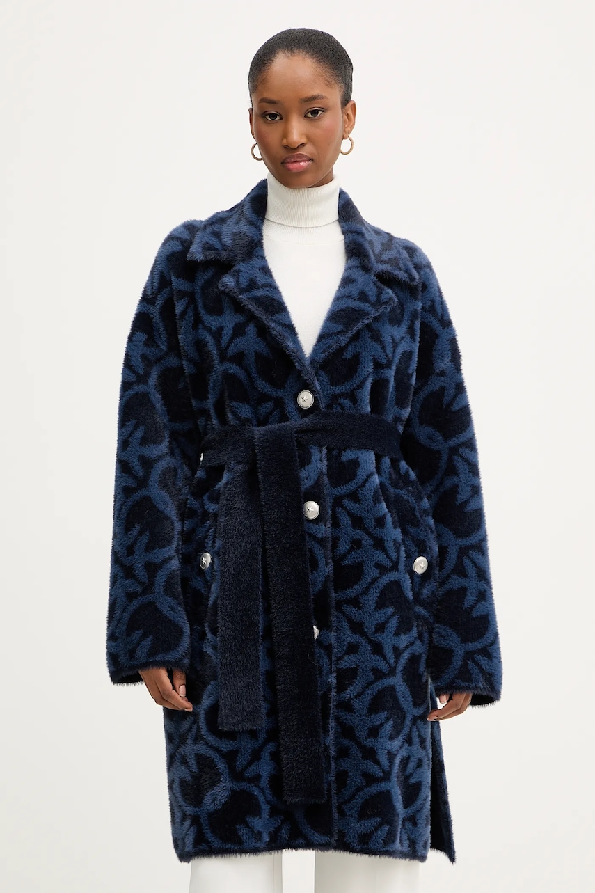 Levně Kabát Pinko tmavomodrá barva, 105415 A2WY