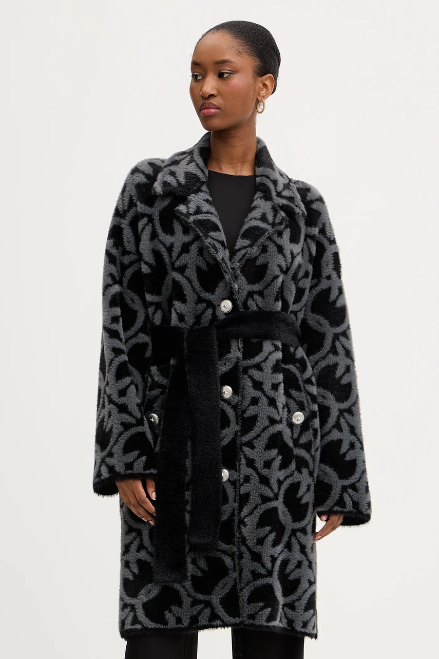 Levně Kabát Pinko černá barva, 105415 A2WY