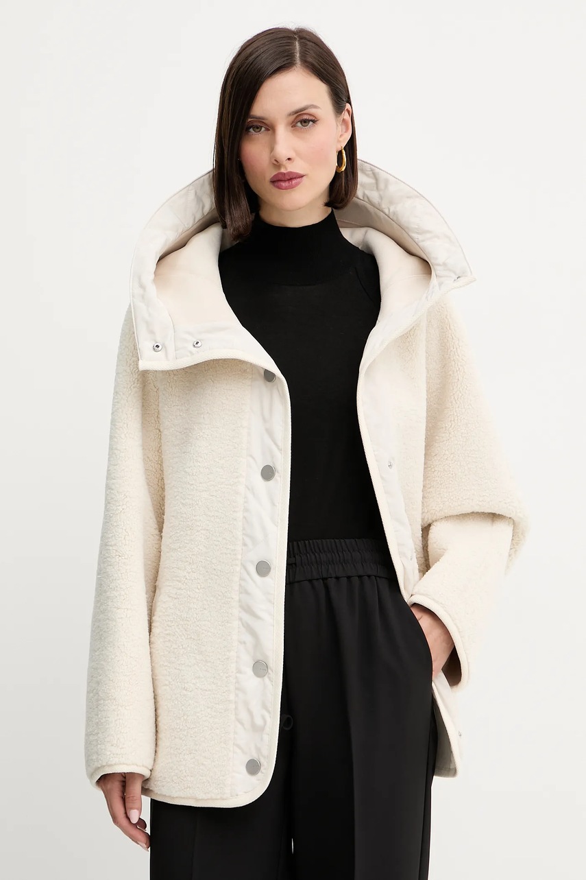 Μπουφάν Pinko χρώμα: μπεζ, 105473 A2QC φωτογραφία