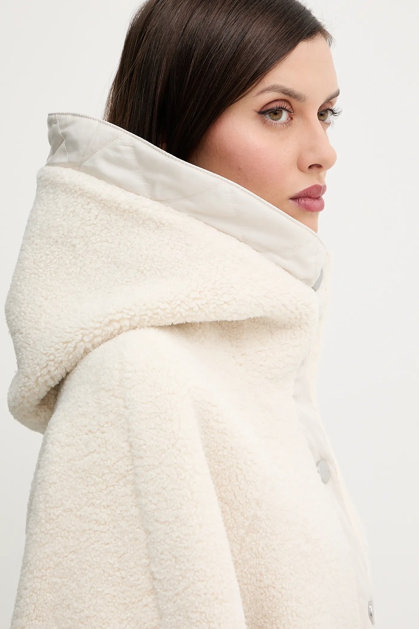 Μπουφάν Pinko χρώμα: μπεζ, 105473 A2QC φωτογραφία