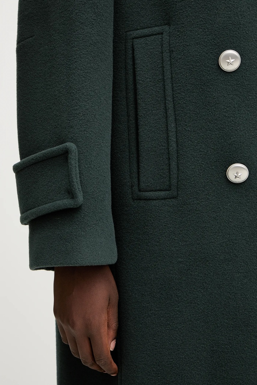 Παλτό με προσθήκη μαλλιού Pinko χρώμα: πράσινο, 105770 A2SM φωτογραφία